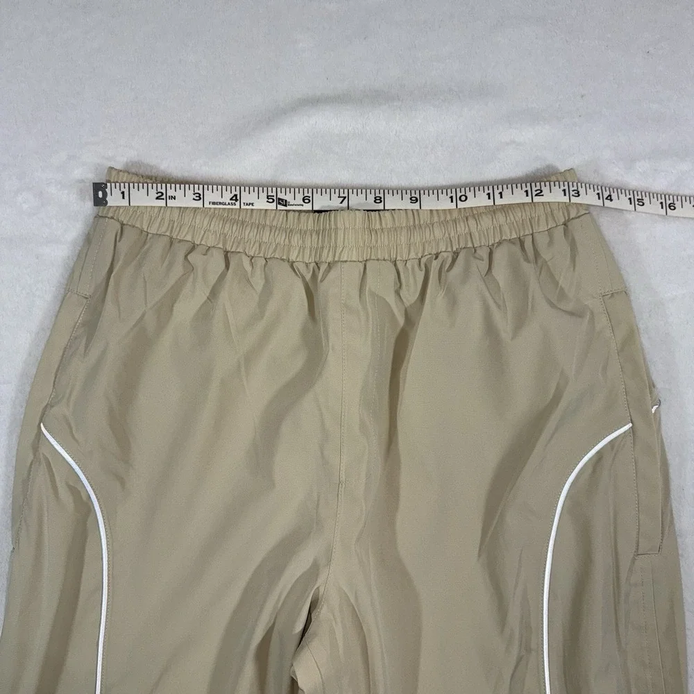 BMW Mesh Lined Weather Riding Pants Unisex Sz S Beige Layered Ankle Zip Pockets